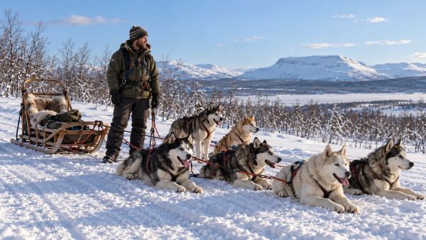 Profiter d’un séjour en chiens de traîneau en Suède
